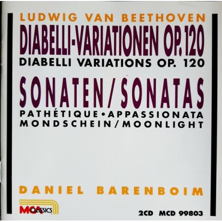 BEETHOVEN - Barenboim - Variations Diabelli, trente-trois variations pou..